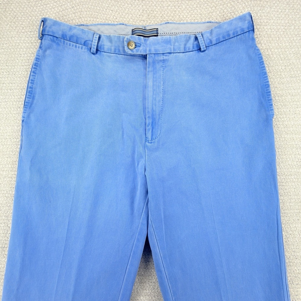 Peter Millar Pants Mens 36x36 Blue Raleigh Washed Twill Chino Pima Cotton Casual